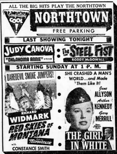 Northtown Theatre - Ad From Aug 16 1952 (newer photo)